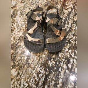 Chaco Kids Sandals in Black and Camouflage